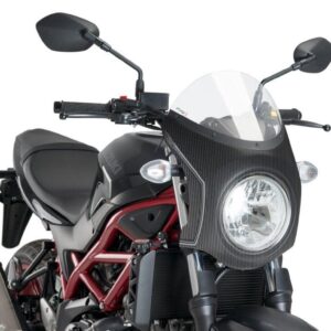SEMIFAIRING CARBON LOOK SUZUKI SV650 16- C/CLEAR