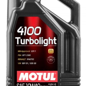 MOTUL 4100 TURBOLIGHT 10W40 5L (4st/kartong)