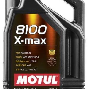 MOTUL 8100 X-MAX 0W40 5L (4st/kartong)