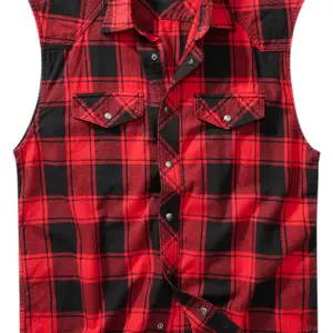 Brandit Check Shirt ärmlös skjorta