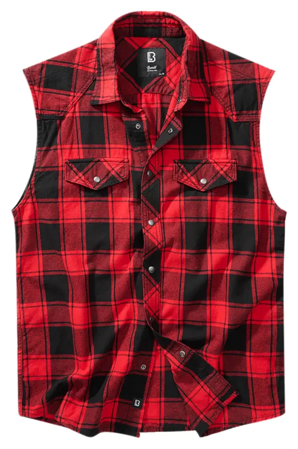 Brandit Check Shirt ärmlös skjorta
