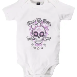 Born To Ride babybody för flickor